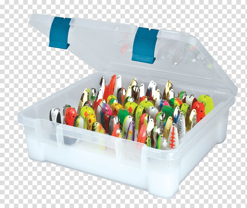 Box plastic Molding Spoon Fishing tackle, Tackle Box transparent background PNG clipart