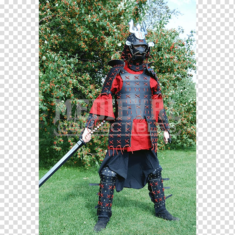 Japanese armour Body armor Knight Live action role-playing game, Samurai armor transparent background PNG clipart