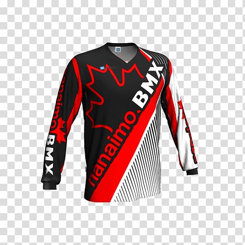 Jersey T-shirt BMX racing Sleeve, T-shirt transparent background PNG clipart