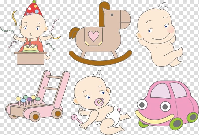 Infant Child Cartoon, Cartoon baby element transparent background PNG clipart