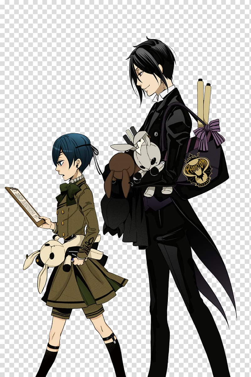 Ciel Phantomhive Sebastian Michaelis Anime Black Butler, Anime transparent background PNG clipart