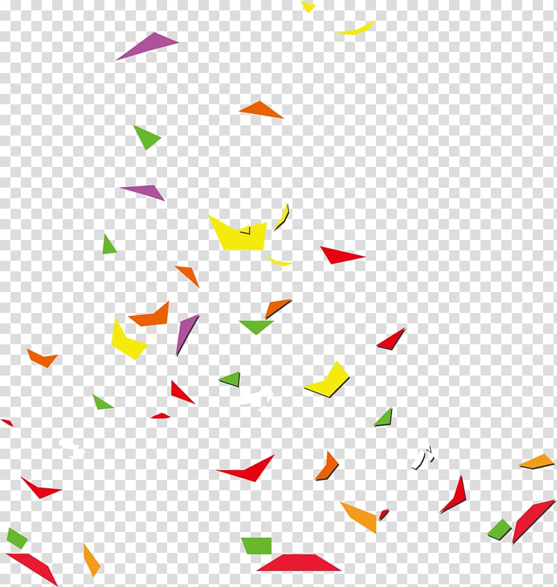 Paper, Beautiful confetti falling transparent background PNG clipart