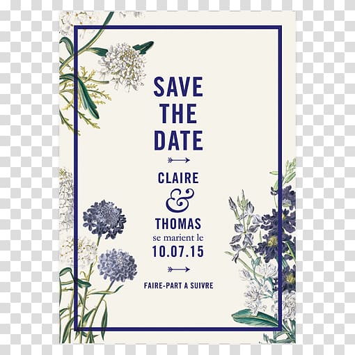 Wedding invitation Floral design Save the date Botanical garden Botany, wedding transparent background PNG clipart