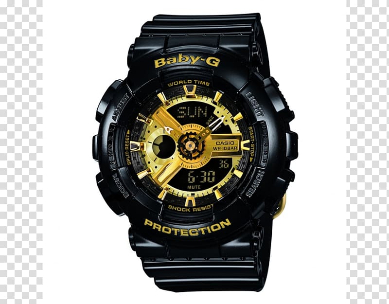 G-Shock Watch Casio BABY-G BA110 Water Resistant mark, watch transparent background PNG clipart