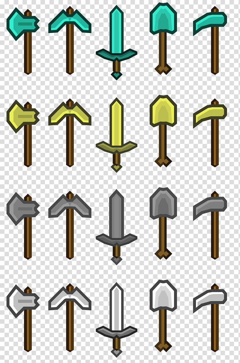 Minecraft Video game Tool , shovel transparent background PNG clipart