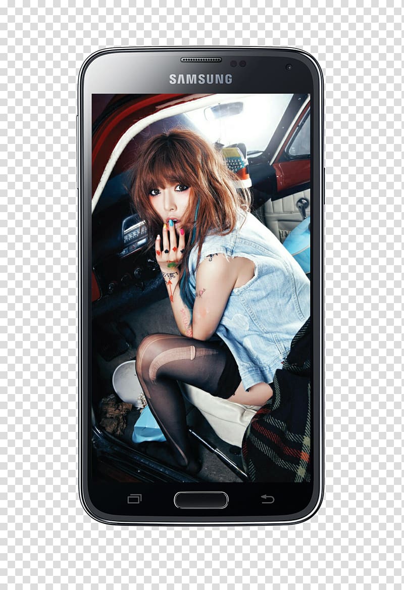 Melting Smartphone 4Minute K-pop, information board transparent background PNG clipart