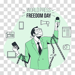 illustration, World Press Freedom Day, job, event, news, worker, journalism, freedom transparent background PNG clipart thumbnail