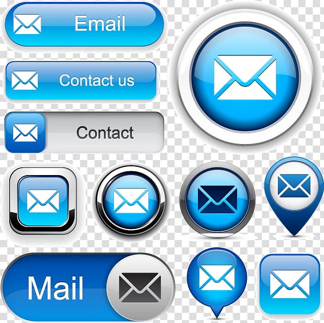 email icon collage, Web design Web button Icon, Web Design button transparent background PNG clipart