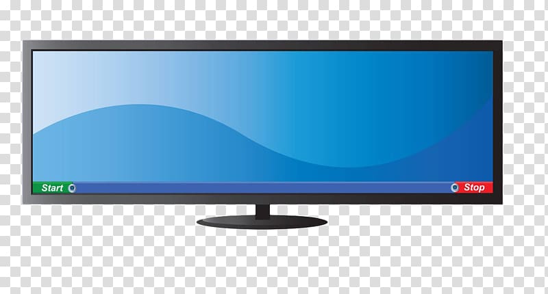 LED-backlit LCD LCD television Television set Computer monitor Multimedia, Blue widescreen TV transparent background PNG clipart