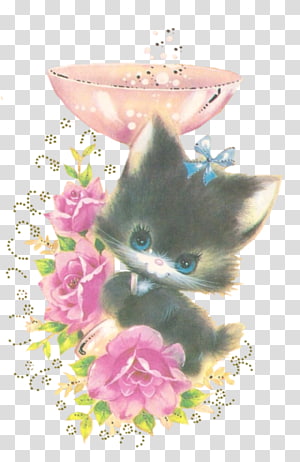 Whiskers Kitten Pink M, kitten transparent background PNG clipart thumbnail