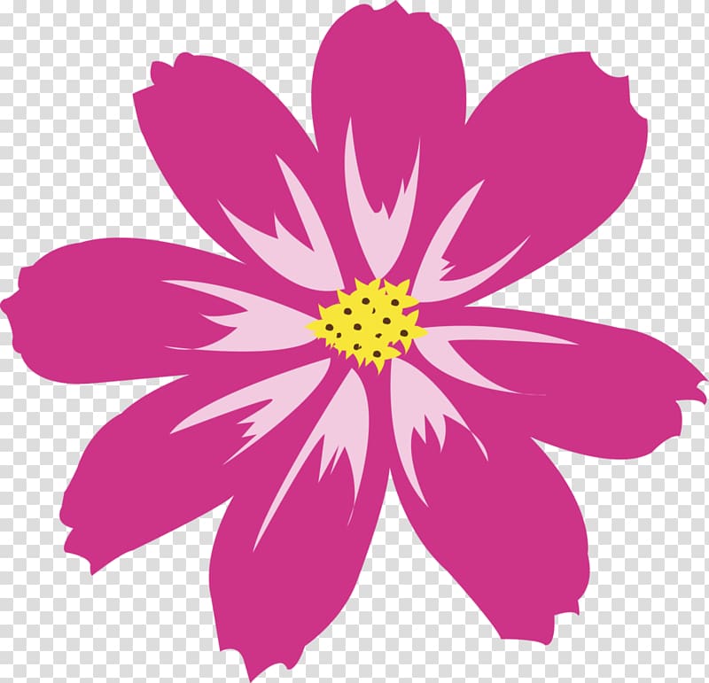 pink petaled flower illustration, Flower, flowers transparent background PNG clipart