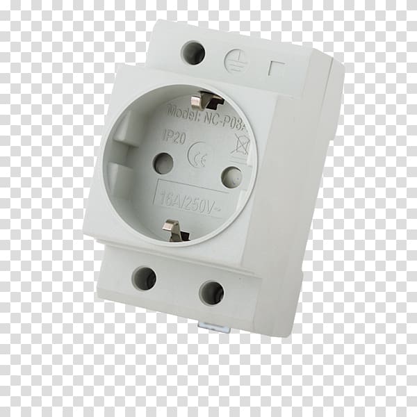 AC power plugs and sockets DIN rail Network socket Terminal Circuit breaker, Cat S50 transparent background PNG clipart