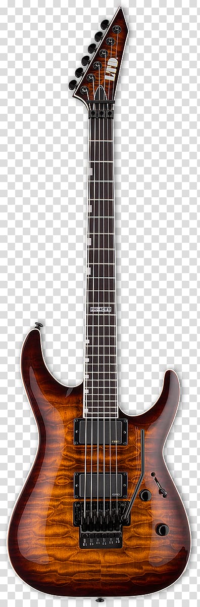 Electric guitar ESP Guitars Seven-string guitar ESP LTD M Series Guitar Baritone guitar, ltd electric guitar sunburst transparent background PNG clipart