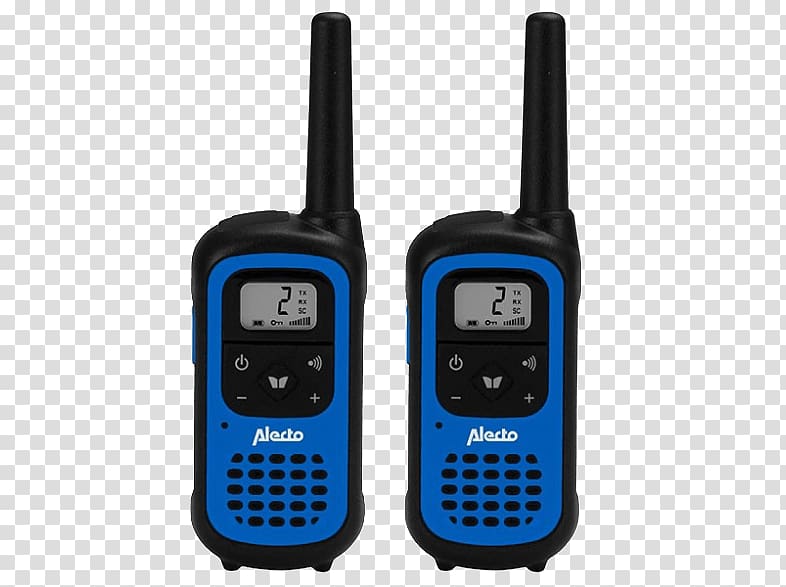 Alecto walkie-talkie Alecto Twinset PMR446 Transceiver, walkie talkie transparent background PNG clipart