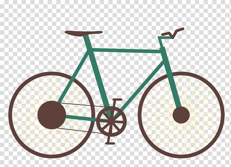 Single-speed bicycle Fixed-gear bicycle Road bicycle Brooklyn Bicycle Co., flat bike transparent background PNG clipart