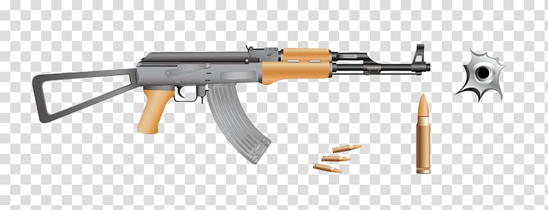 AK-47 Bullet Ammunition Firearm, guns bullets material transparent background PNG clipart