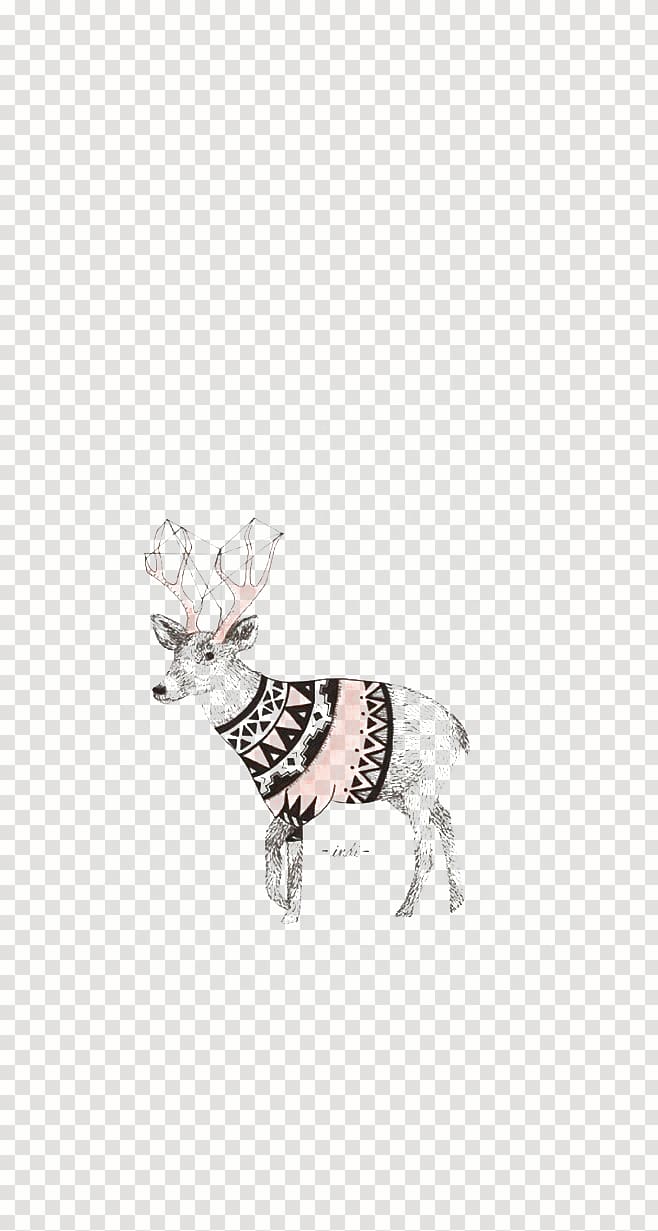 Reindeer Cartoon Illustration, deer transparent background PNG clipart