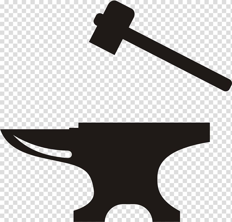 Anvil Blacksmith Hammer , shard transparent background PNG clipart