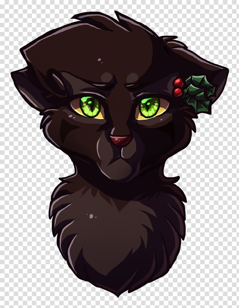 Cat Warriors Hollyleaf Midnight Ashfur, shading transparent background PNG clipart