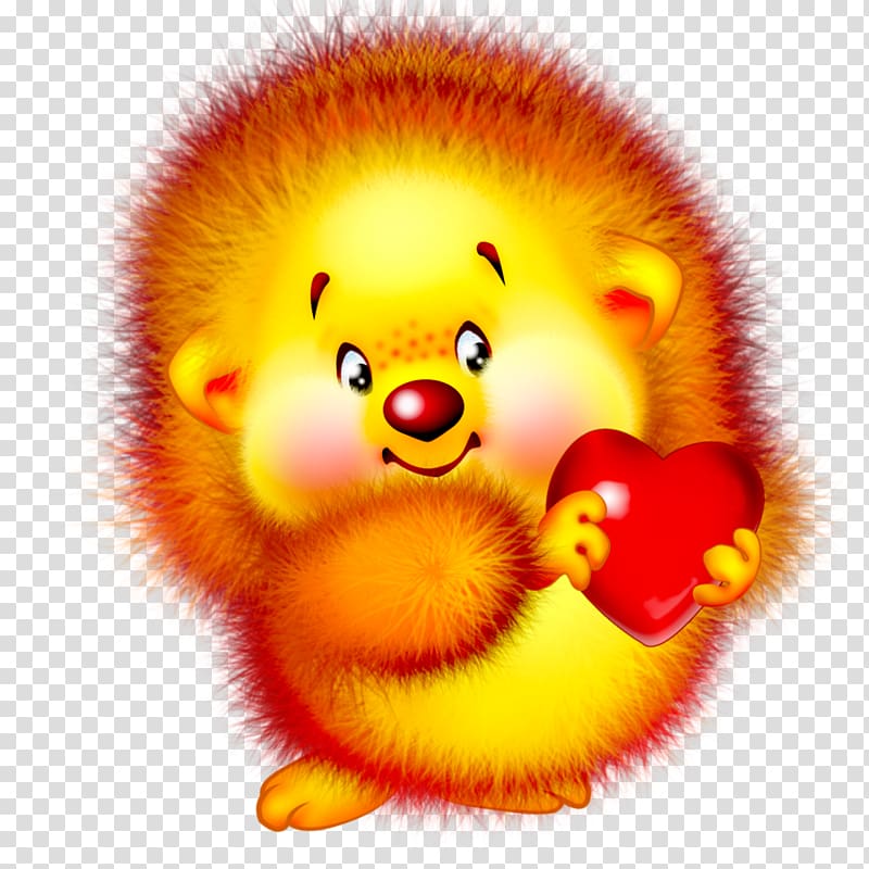 European Hedgehog Heart Drawing Smiley, hedgehog transparent background PNG clipart