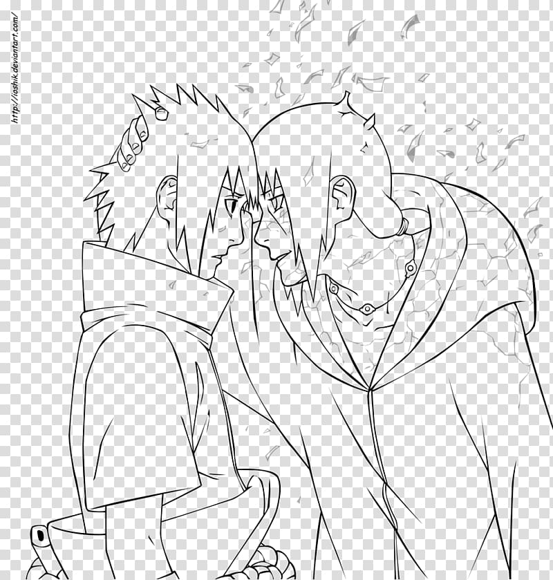 Line art Sasuke Uchiha Itachi Uchiha Drawing Naruto, naruto, angle, white,  face png