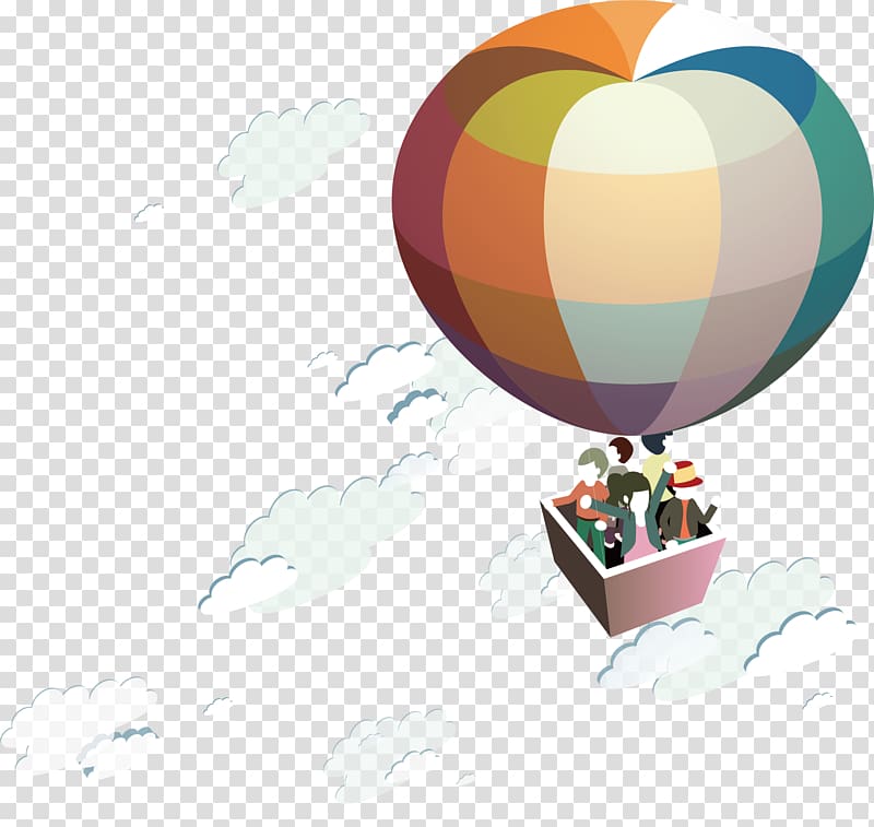 Aircraft Hot air balloon, color hot air balloon transparent background PNG clipart