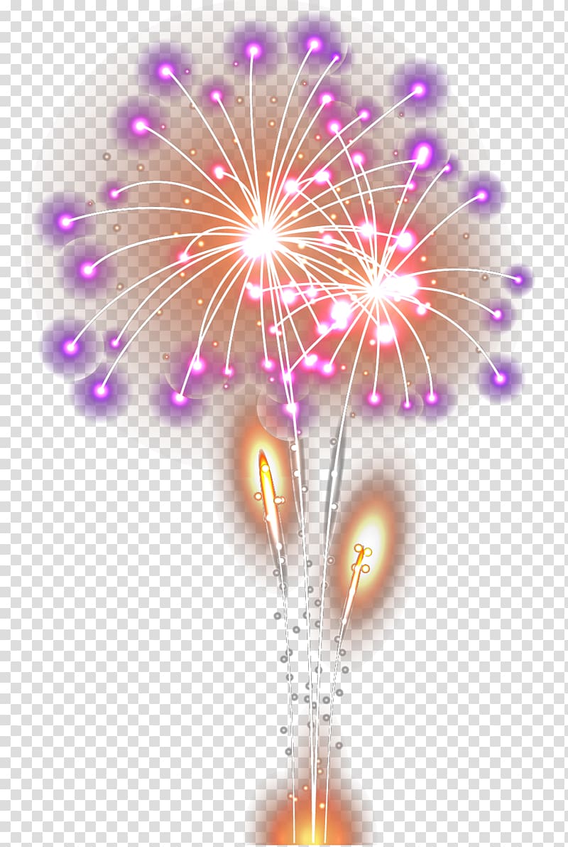 Petal Computer , Cool pull the fireworks free decoration material transparent background PNG clipart