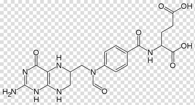 10-Formyltetrahydrofolate Pharmaceutical drug Tetrahydrofolic acid Methylenetetrahydrofolate reductase, formule 1 transparent background PNG clipart