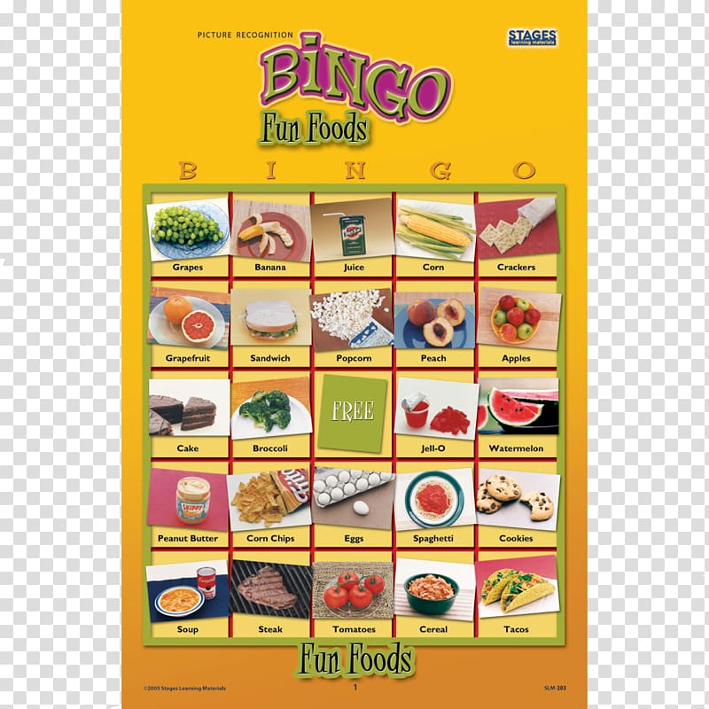 Bingo card Food Game Wedding invitation, Bingo Card transparent background PNG clipart