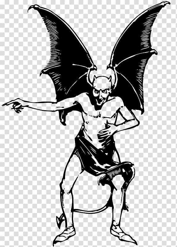 Lucifer Satan Devil Demon, Free men pull Batman creative transparent background PNG clipart
