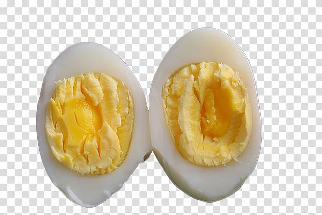 Boiled egg Yolk Domestic goose, Delicious goose egg yolk transparent background PNG clipart