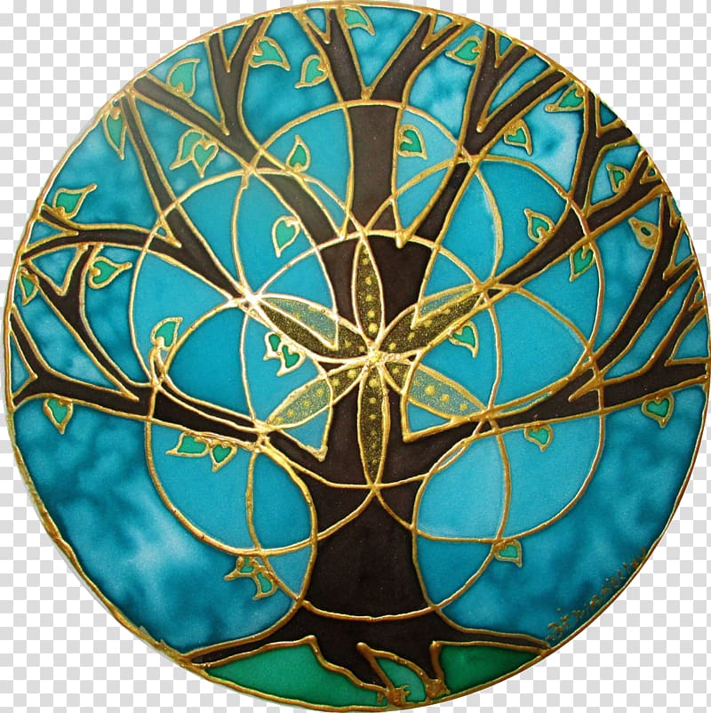 Sacred geometry Tree of life Overlapping circles grid, tree transparent background PNG clipart