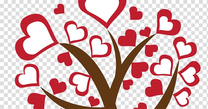 Valentine's Day Heart , love tree transparent background PNG clipart