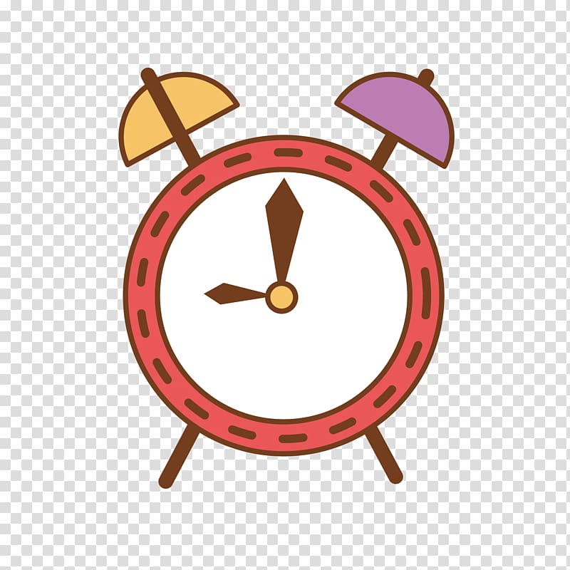 Alarm clock Cartoon, Cartoon alarm clock transparent background PNG clipart