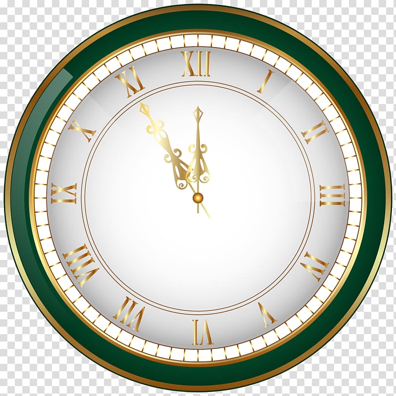 New Year\'s Eve Clock Christmas, clock transparent background PNG clipart