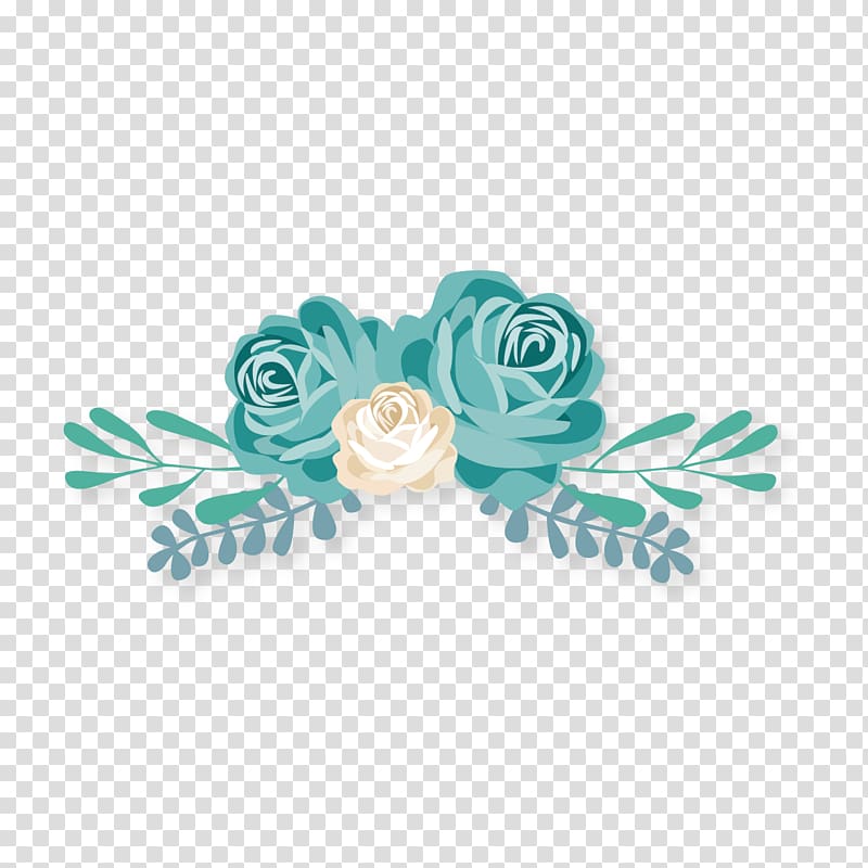 green and white rose flower illustration, Flower , bouquet transparent background PNG clipart