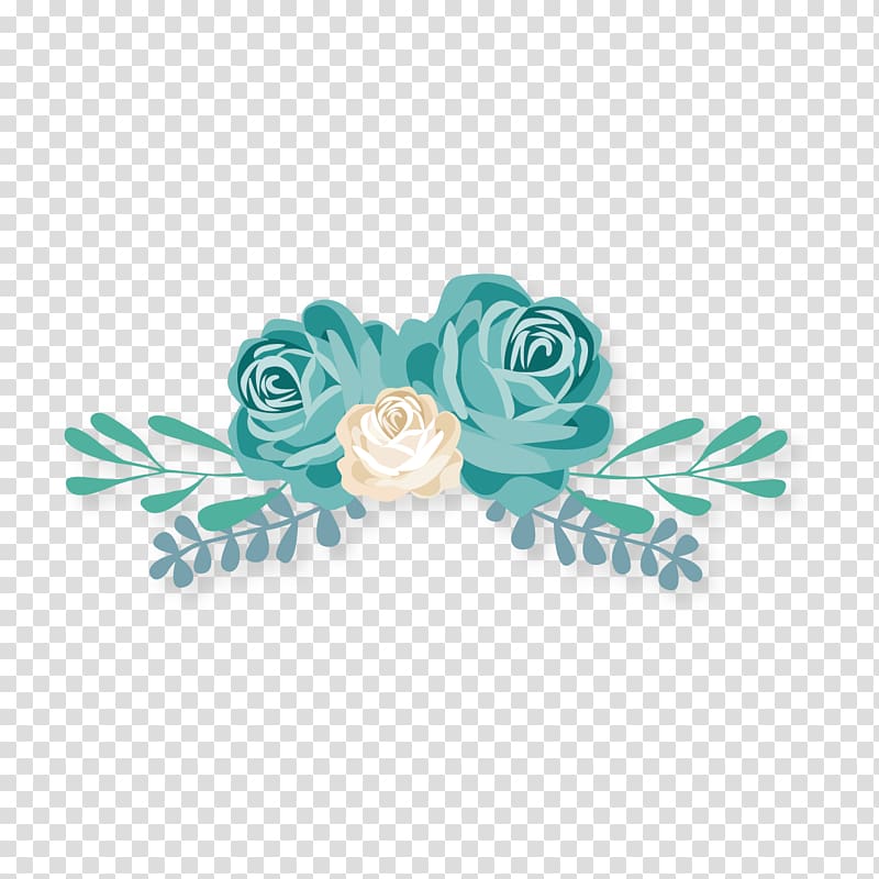 Green and white rose flower illustration, Flower , bouquet transparent ...