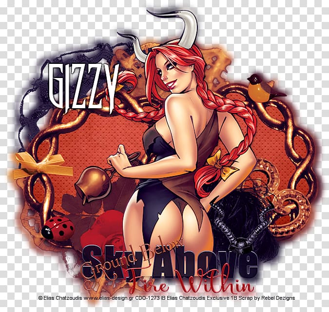 Pin-up girl Album cover Poster Legendary creature, others transparent background PNG clipart