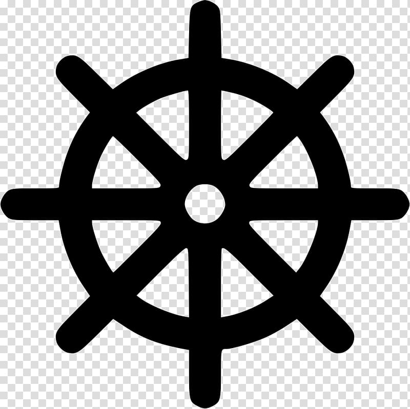 Dharmachakra Portable Network Graphics Scalable Graphics Computer Icons Encapsulated PostScript, ship wheel tattoo transparent background PNG clipart