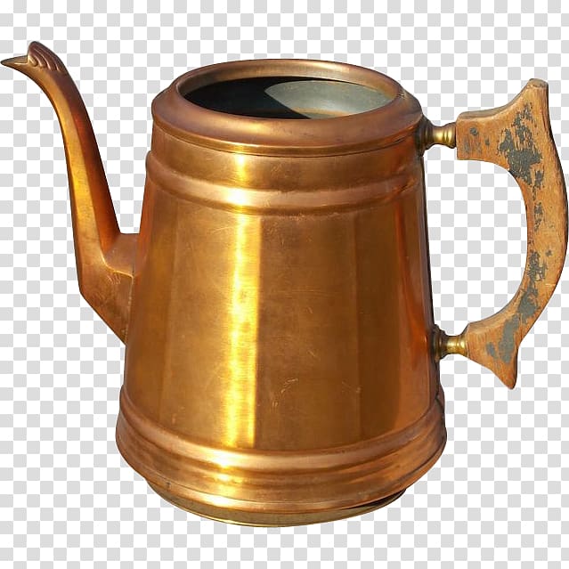 Brass Teapot Kettle Cookware Copper, Brass transparent background PNG clipart