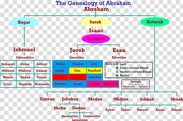 Bible Abraham\'s family tree Genealogy Descendants Diagram, abraham bible transparent background PNG clipart