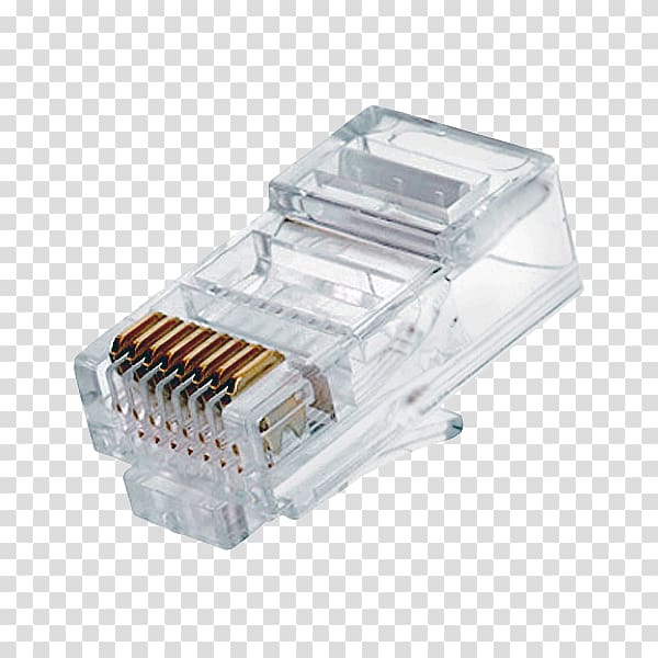 Electrical connector 8P8C Registered jack Category 5 cable Modular connector, others transparent background PNG clipart
