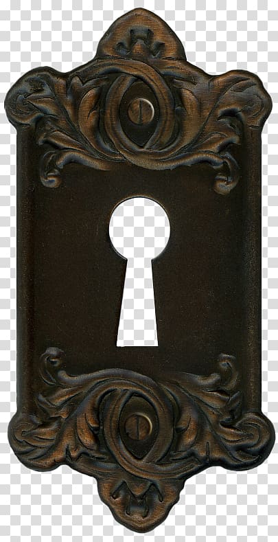 brown keyhole illustration, Lock Keyhole Door handle, key transparent background PNG clipart