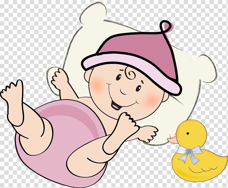 Illustration, Baby and duck transparent background PNG clipart