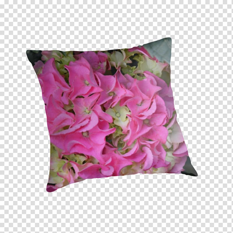 Throw Pillows Cushion Magenta Pink Purple, hydrangea transparent background PNG clipart