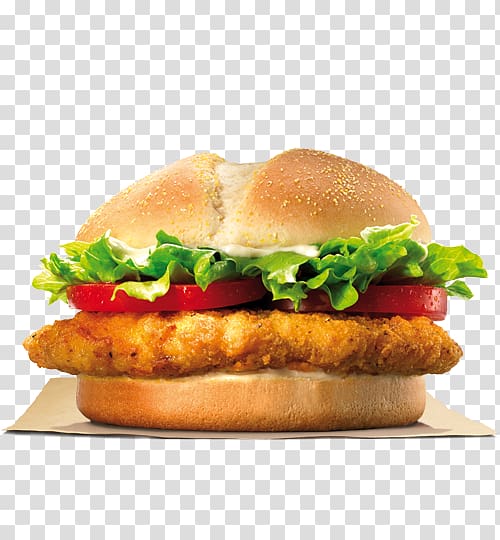 TenderCrisp Chicken sandwich Chicken fingers Hamburger Burger King Specialty Sandwiches, chicken transparent background PNG clipart