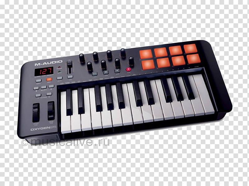 M-Audio Oxygen 25 MK IV MIDI keyboard MIDI Controllers M-Audio Oxygen 49 MK IV, others transparent background PNG clipart