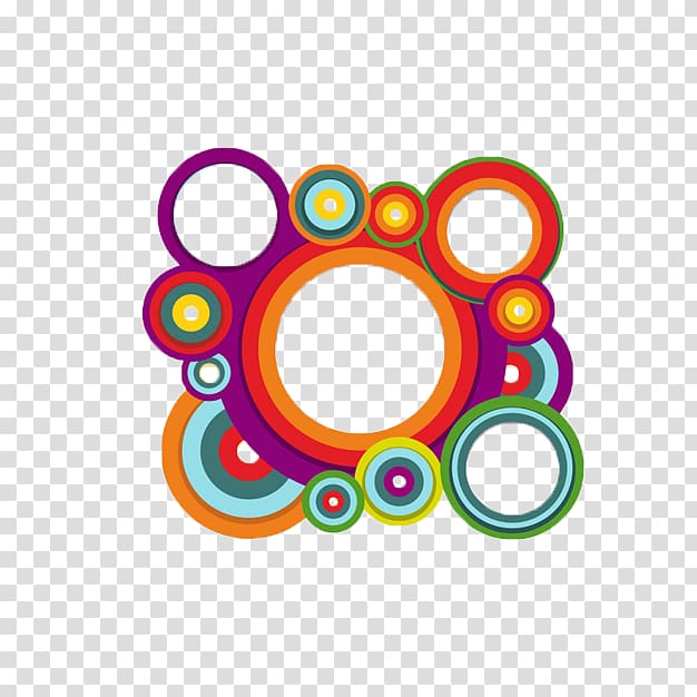 Shape Circle Geometry Color, Multi-colored circle border transparent background PNG clipart