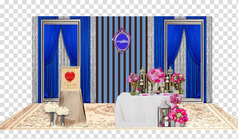 Wedding reception Marriage, Blue Wedding Set transparent background PNG clipart