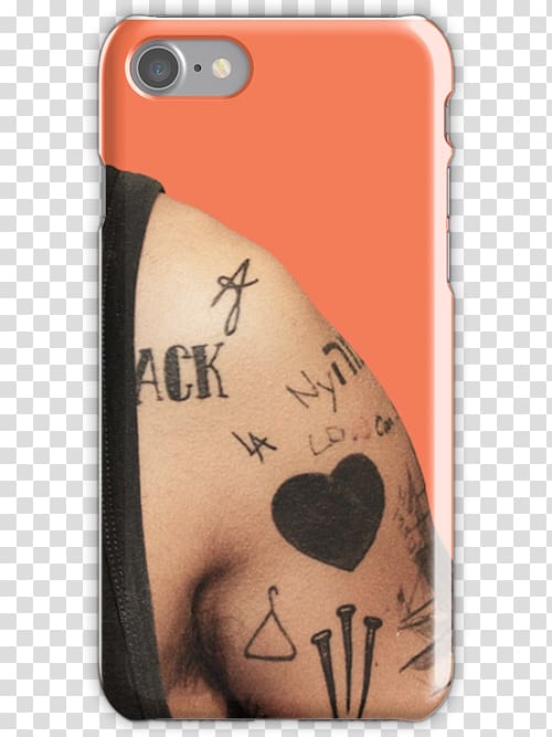 Tattoo One Direction Half a Heart Male Forever Young, orange certificate transparent background PNG clipart
